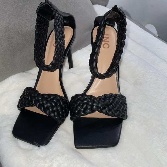 INC International Concepts Women's Adalie Woven Dress Sandals - Black 8.5 M - Picture 2 of 6